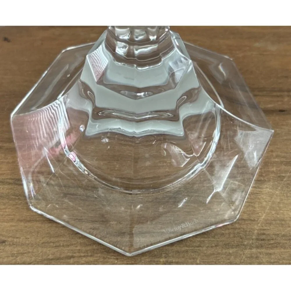 Pair of Villeroy + Boch Crystal 3 Arm Candelabra  12” H